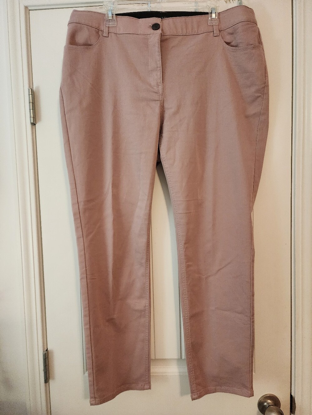 Violets & Roses Women’s Stretch Slim Pants in Dusty Rose NWOT 16W Soft Girl